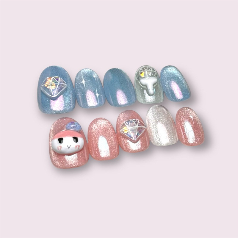 SVT inspired nails - 17 CARAT