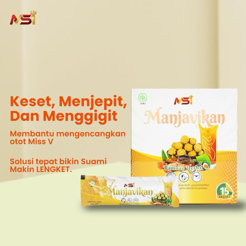 [FREE GIFT] PRIVASI AMAN EXP 2026 Manjavikan 1 Box Isi 15 Sachet Original MSI 15 Saset Ori Jamu Herb