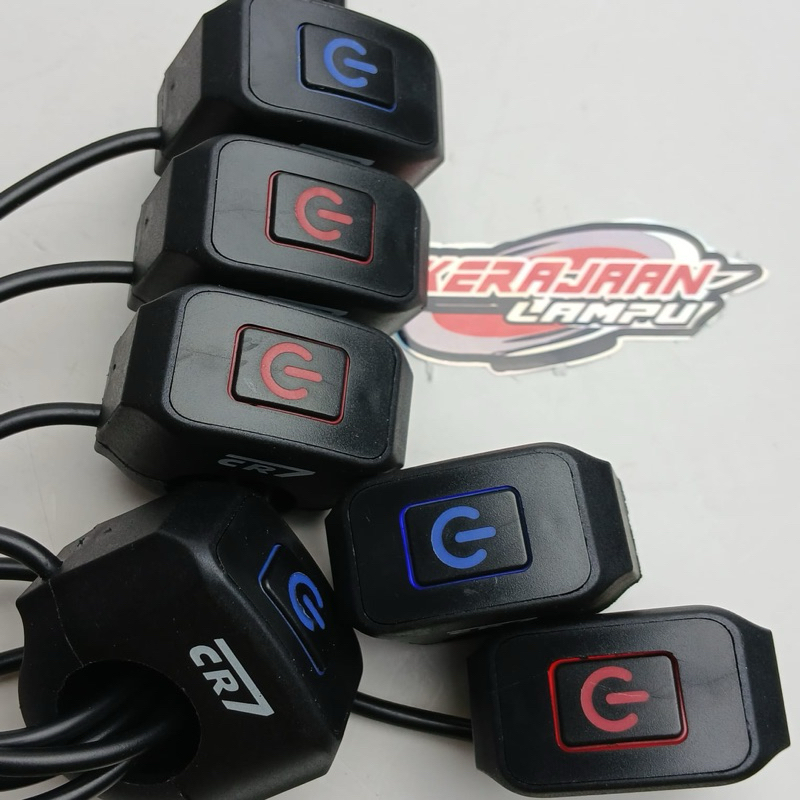 saklar on off LED lampu saklar on off saklar stang on off waterproof universal beat crf KLX Vixion d