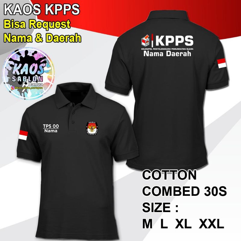 Kaos Polo Kerah KPPS Free Nama