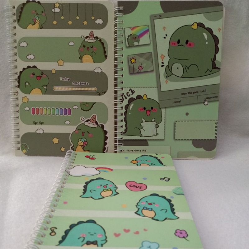 

Buku Polos Ring A5 Motif Dinosaurus