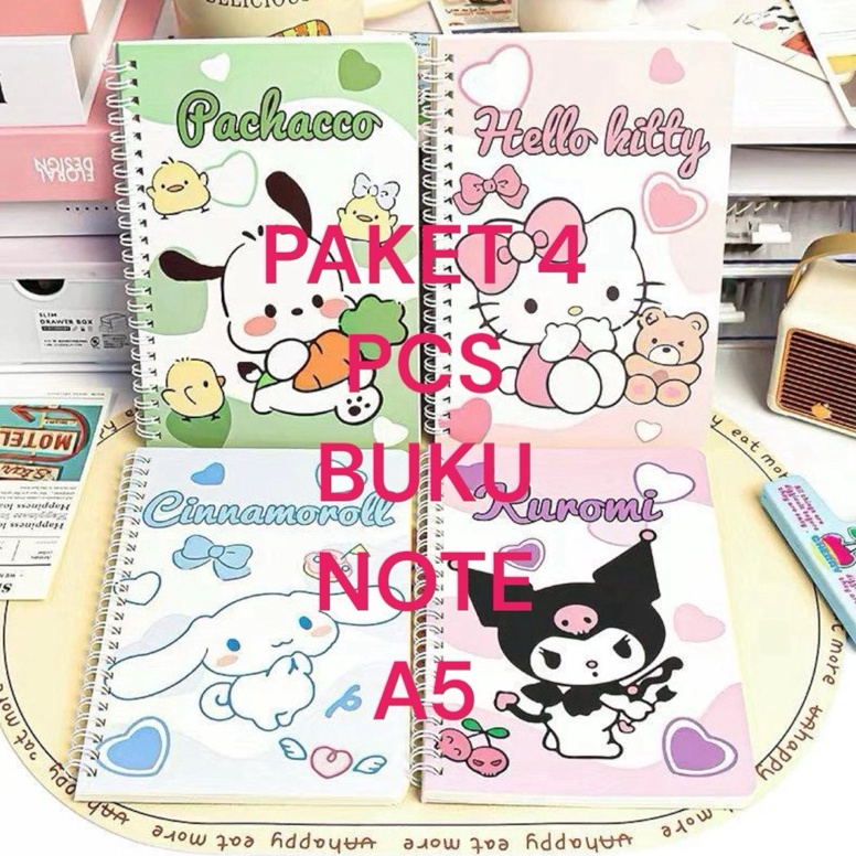 

KODE K35F PAKET 4 PCS BUKU SANRIO NOTE 5