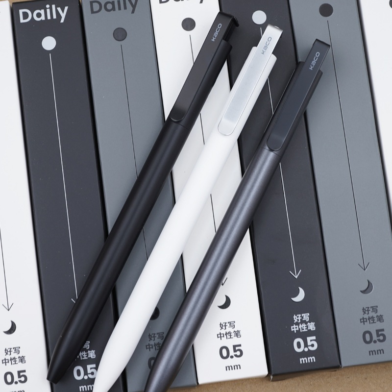 

HJK Kaco DAILY Gel Pen Pena Pulpen Bolpoin Tinta Hitam 0.5mm 1 PCS - Stationery