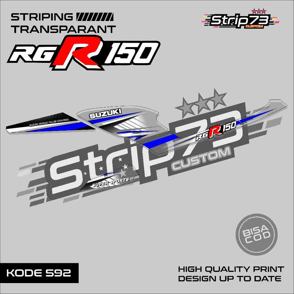 592 STRIPING TRANSPARAN RGR 150 - STRIPING TRANSPARAN RGR 150 SIMPLE GRAFIK