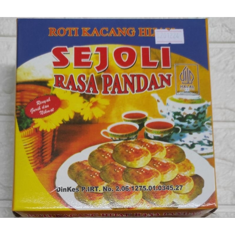 Sejoli Roti kacang hijau Sejoli tausapia taosapia oleh-oleh Medan rasa original dan Pandan halal ic