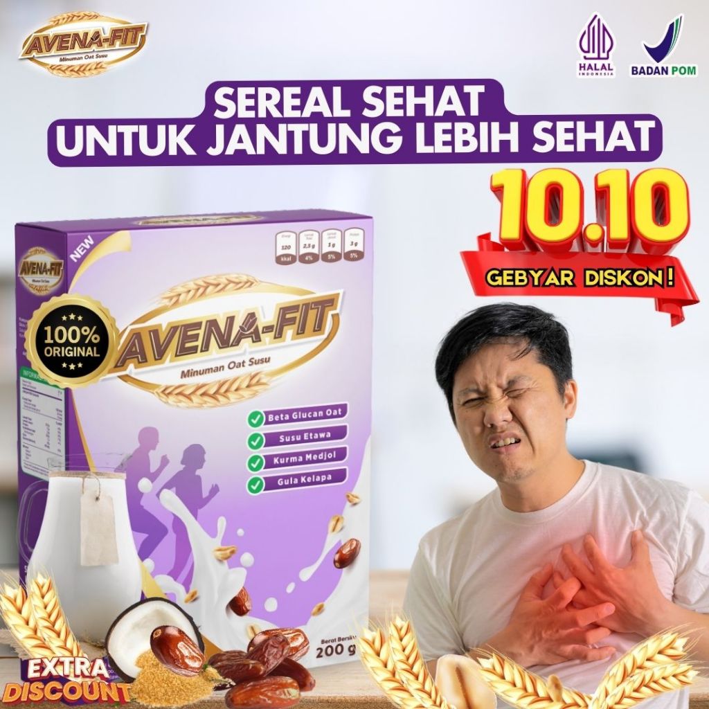 

Avenafit - Avena Fit Menu Sarapan Sehat Oat Susu Solusi Terbaik Untuk Kesehatan Jantung & Tulang A
