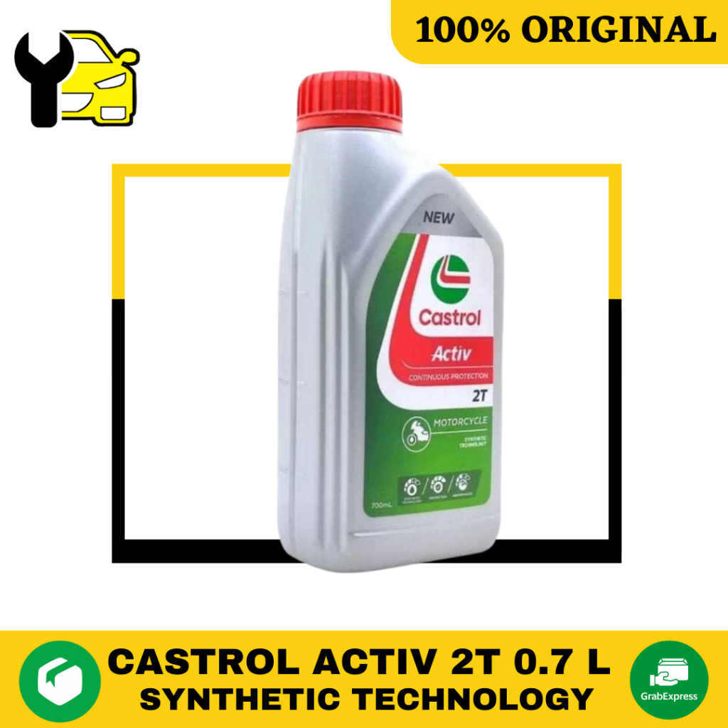 OLI CASTROL 2T OIL SAMPING CASTROL ACTIV 700ML OLI CASTROL 2 TAK 0.7 LITER