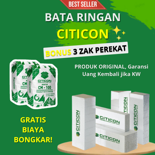 Hebel Bata Ringan Citicon Isi 11.52 Kubik Untuk Wilayah Kabupaten Tegal Jawa Tengah ~ Hebel Perkubik