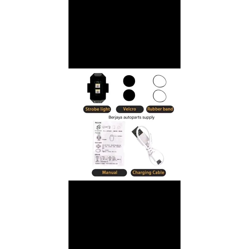 LAMPU LED MODEL PESAWAT KEDAP KEDIP BUAT SEMUA SEPEDA MOTOR WATERPROFF