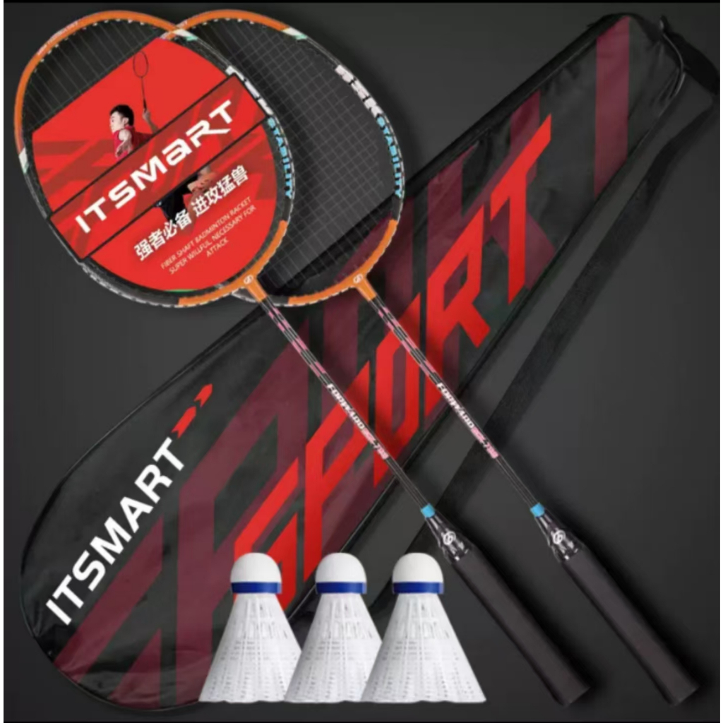 Ultra light carbon release broken badminton racket, professional carbon fiber badminton racket