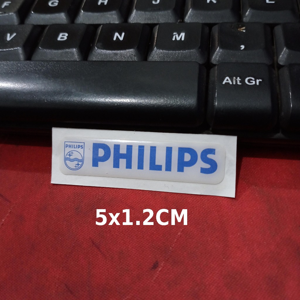 

Sticker Timbul Resin LOGO PHILIPS Stiker Logo Lycal 3D Kecil Satuan