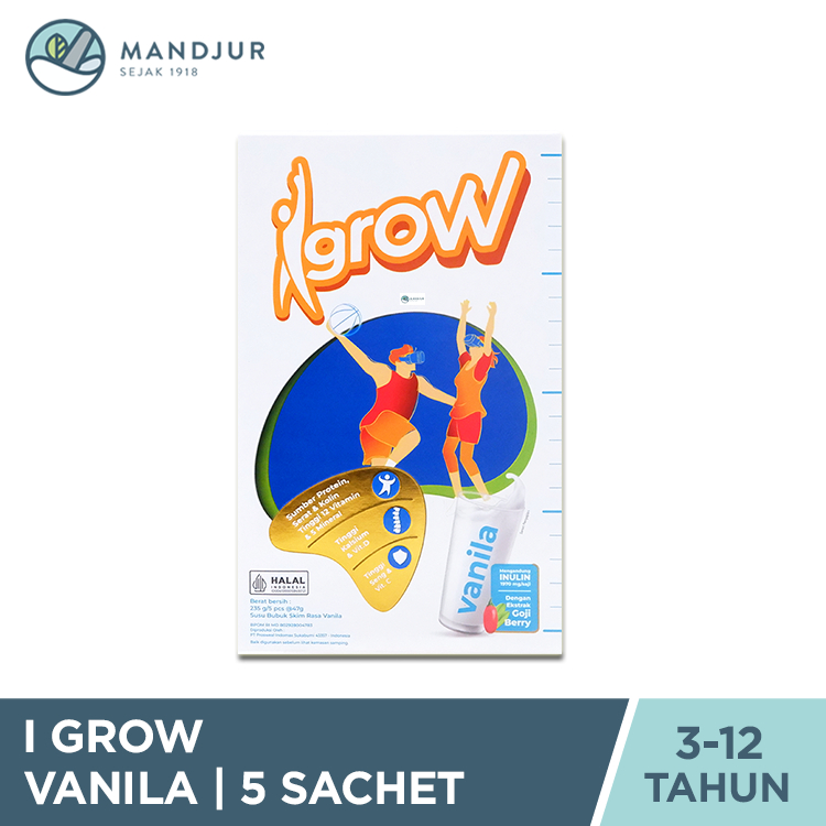 

I Grow Vanila 5 Sachet - Susu Pertumbuhan Anak