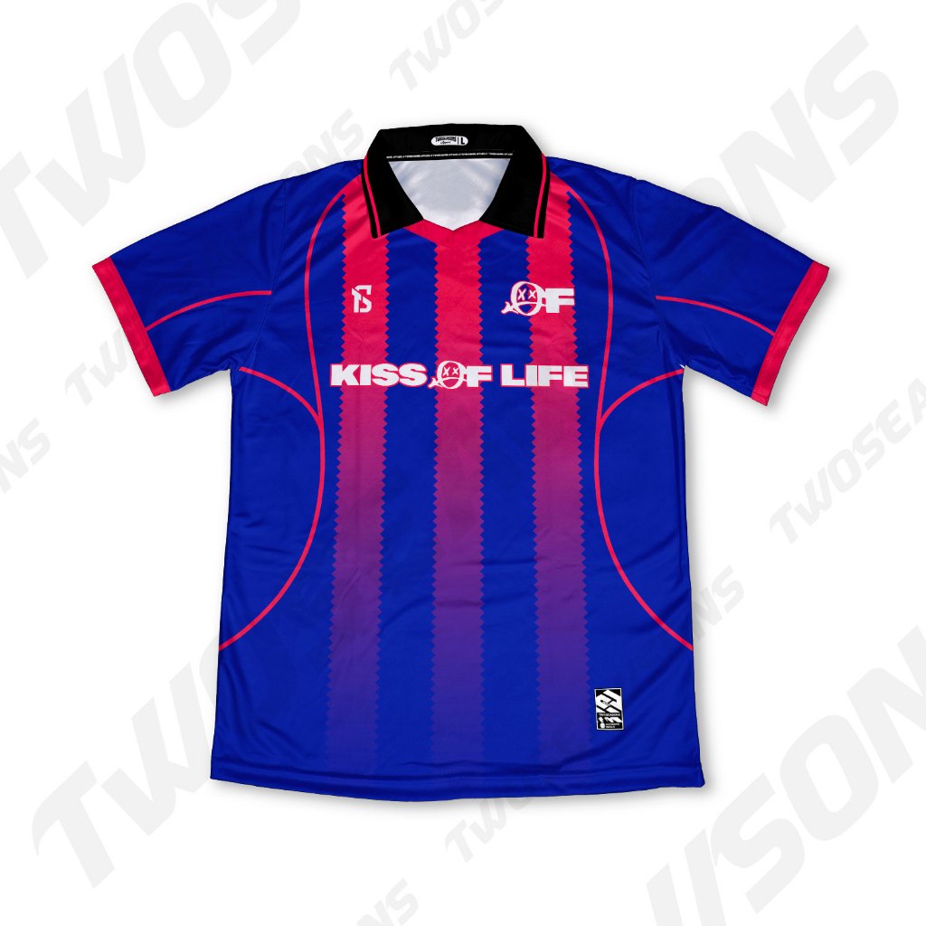 Baju Kaos Tshirt Jersey Vintage Kiss Of Life Kissy Fanmade VERSI 2 Kpop Edition Aesthetic Full Print