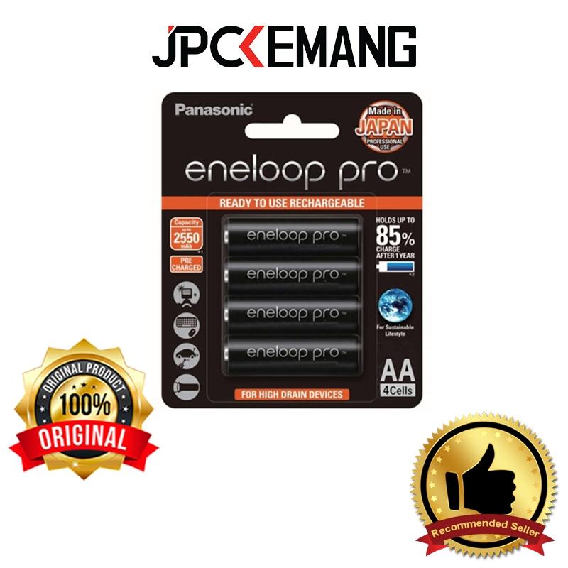 Panasonic AA Eneloop Pro Rechargeable Battery Eneloop 2550 mAh/4pcs Original