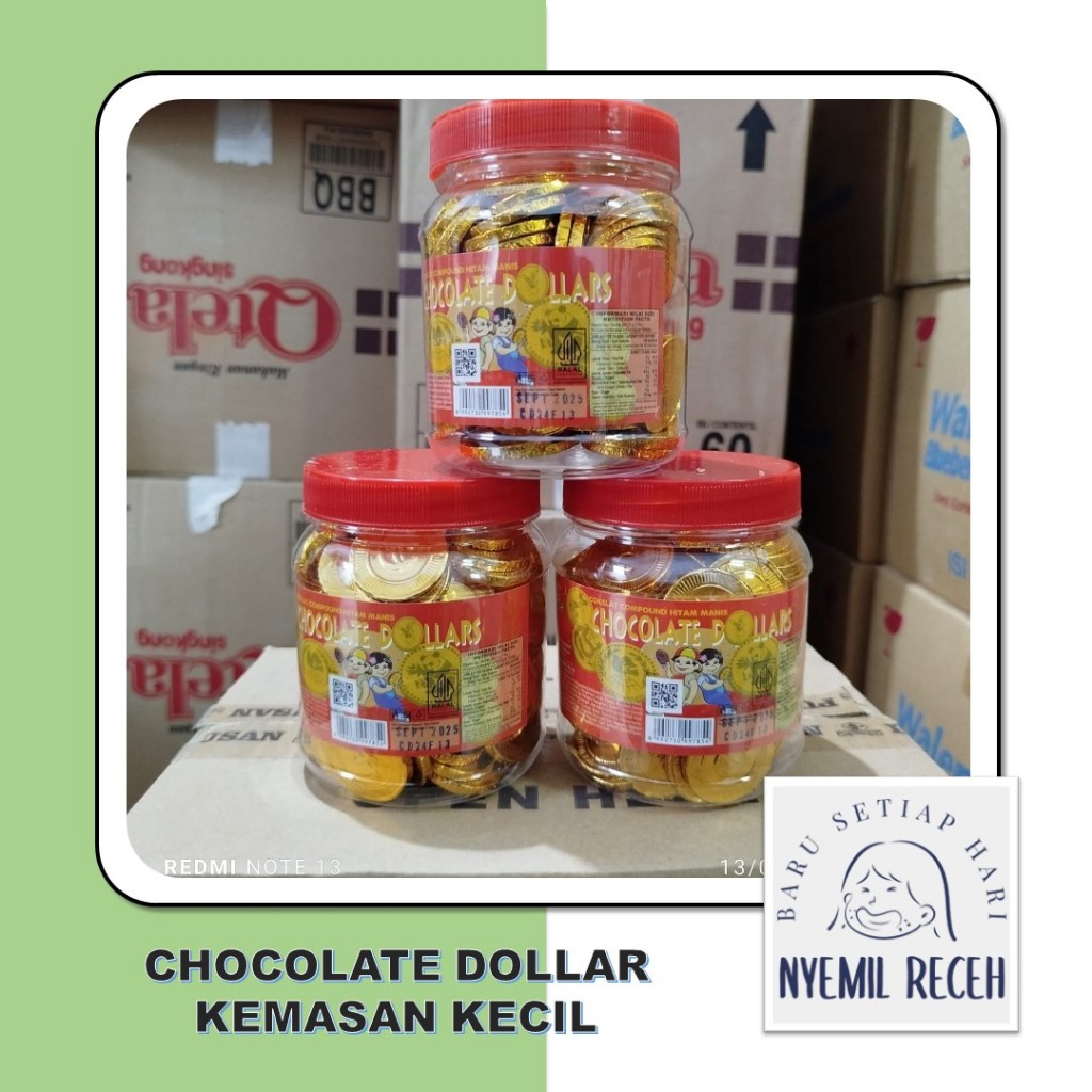 

Chocolate Dollar Kemasan Kecil Isi 100 Keping x 3gr