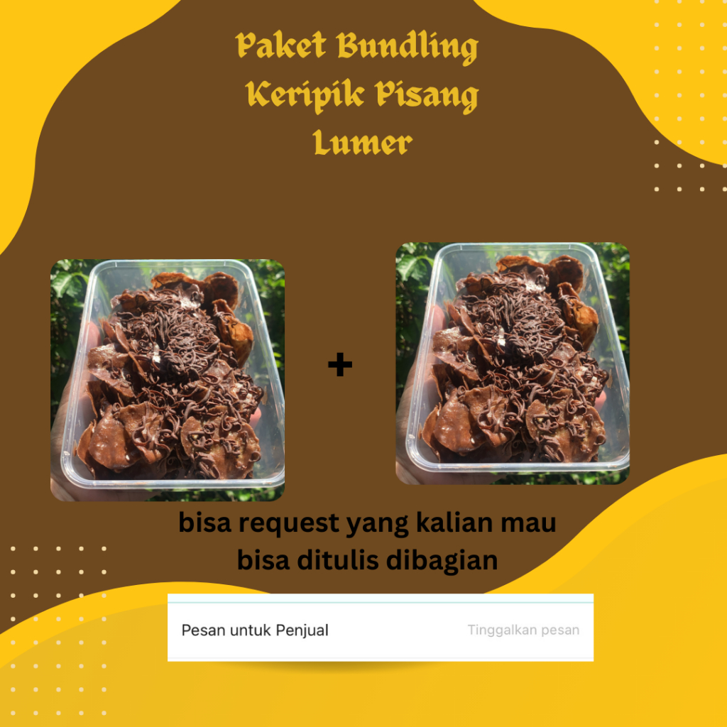 

paket bundling keripik pisang lumer