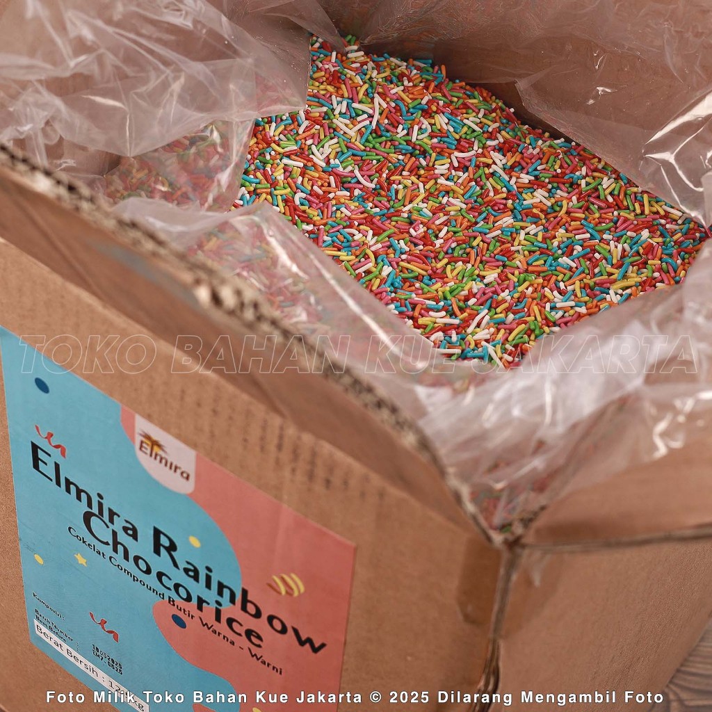 

Elmira Mesis RAINBOW Pelangi Warna Warni 100gr Meises Warna Warni Coklat Meses Rainbow Cokelat Rainbow Premium Chocorice Rainbow Chocolate Bahan Kue Murah Cokelat Meises Warna Warni Pelangi Elmira