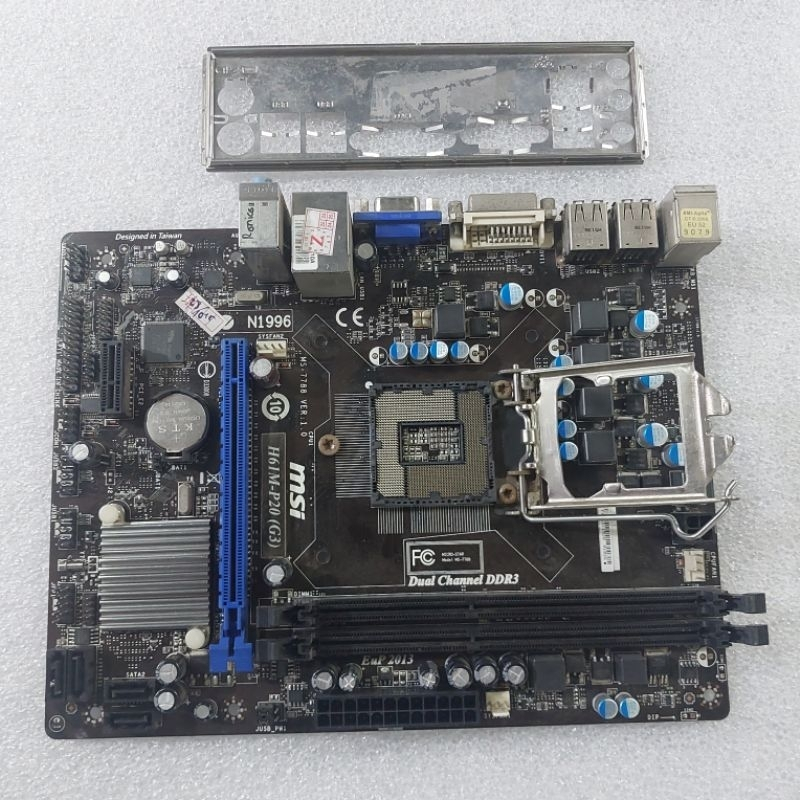 Mainboard h61 MSI ddr3 socket 1155 murah motherboard msi H61 second original
