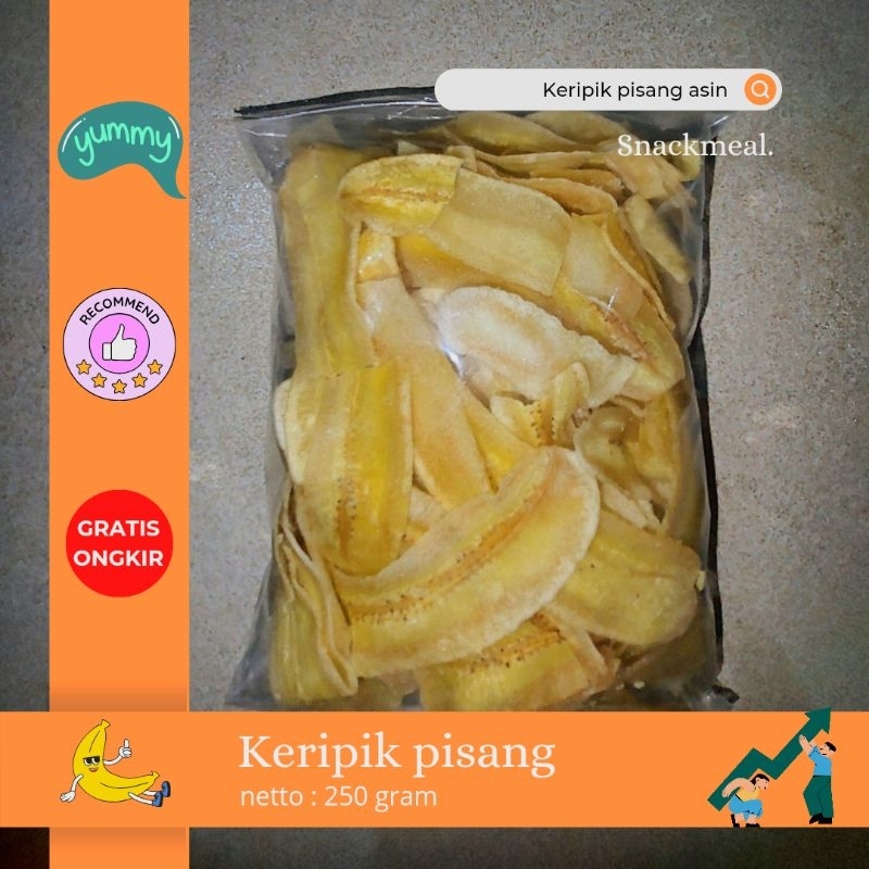 

Keripik Pisang Asin 250 gram