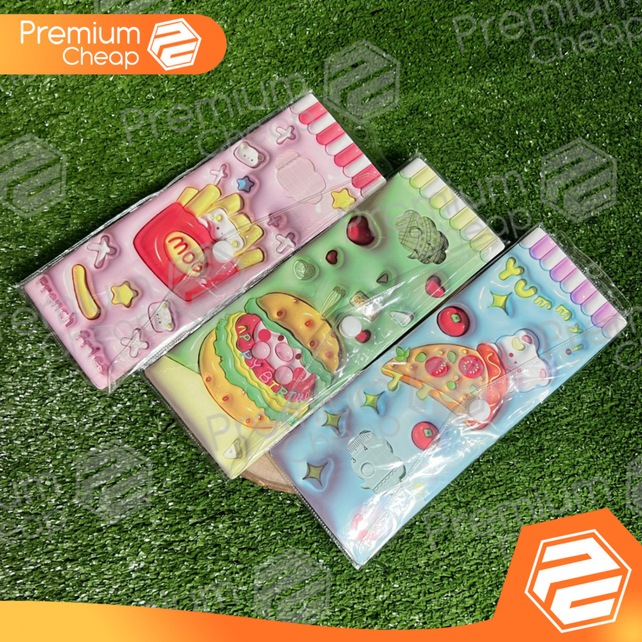 

[6 SET] Penggaris Ruler Set isi 4 Pcs Pocket Motif Makanan