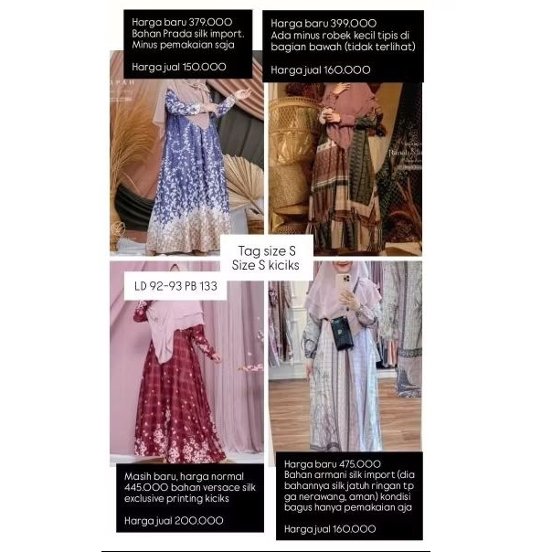 Preloved Dress Muslim Kiciks Ranah Minang Rempah Series Oryza Sativa Ghazia Gelseyroom Yasmeera Gree