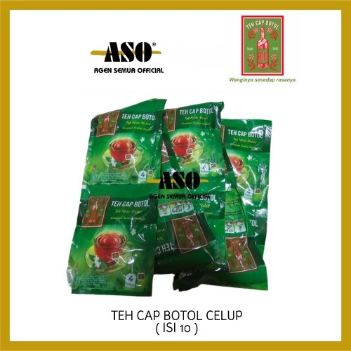 

TEH CAP BOTOL celup ( ISI 10 sachet x 4 pc ) RENCENG