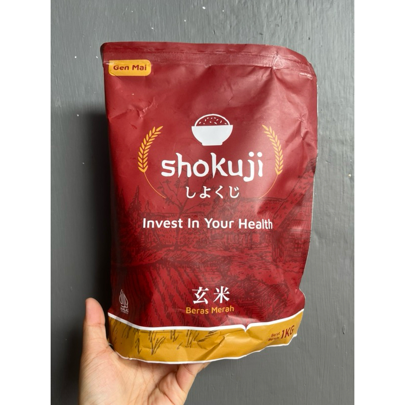 

TERMURAH READY STOCK SHOKUJI BERAS MERAH PREMIUM KEMASAN 1 KG BERAS PULEN DIET BIBIT UNGGUL KEMASAN VAKUM