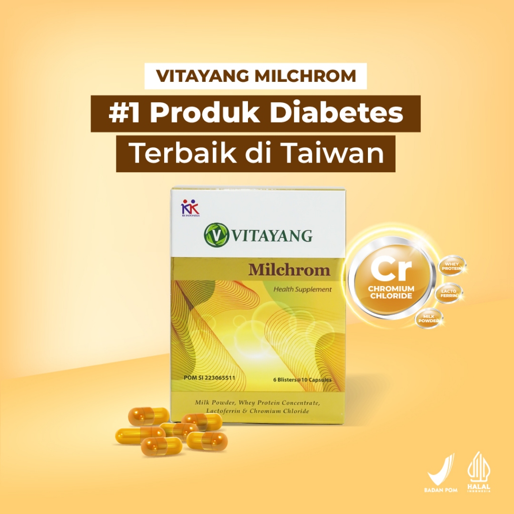 [KHUSUS LIVE 1 BOX] Vitayang Milchrom Obat Diabetes alami Insulin herbal kencing manis obesitas, Her