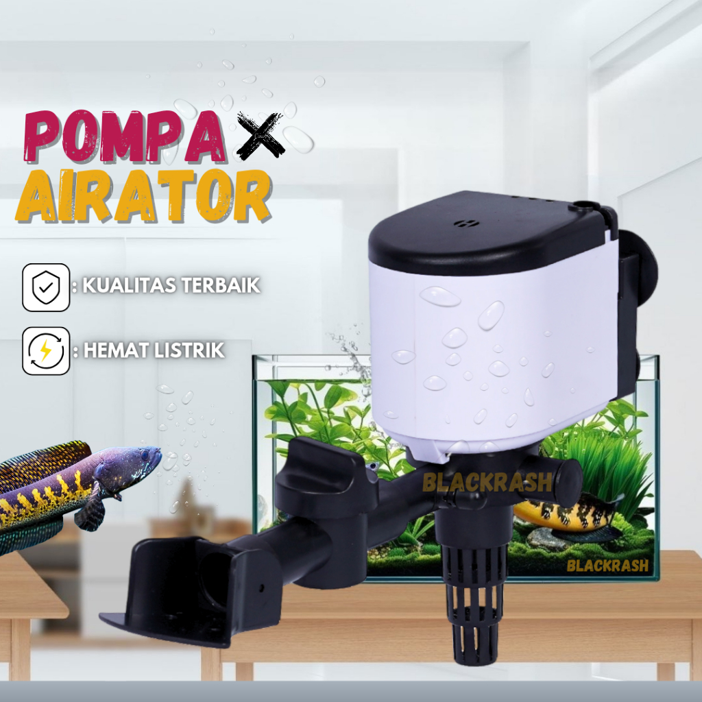 Livvicstore Pompa Air Aquarium Mini Celup Low Watt Filter & Aerator Akuarium