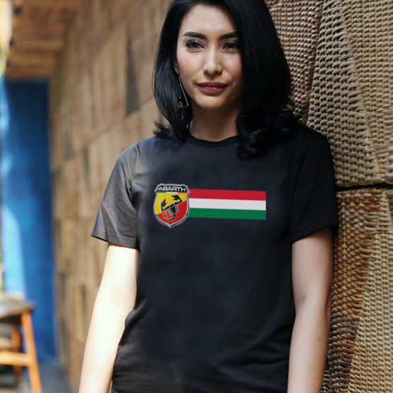 [BISA COD] Casual Unisex Tshirt FIAT ABARTH Tshirt Bahan 100% Cotton Black | Tangan Pendek & Tangan 