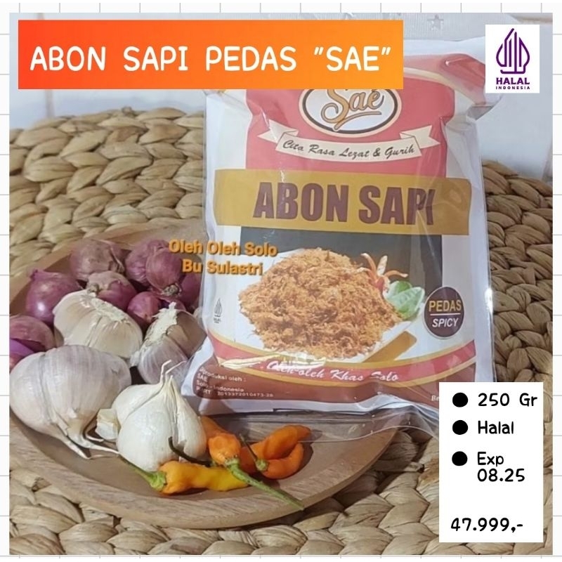 

NEW ABON SAPI SAE PEDAS 250 gram