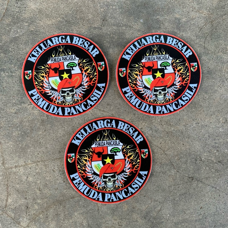 

isi 3 pcs stiker logo pp pemuda pancasila keluarga besar pemuda pancasila