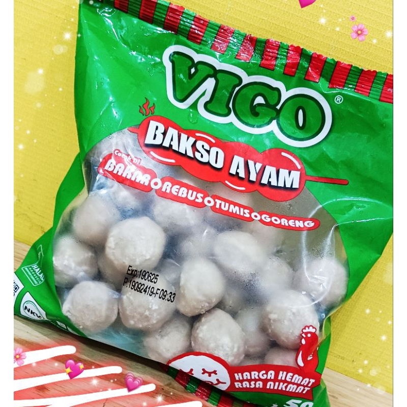 

VIGO BAKSO AYAM 500GR ISI 50BIJI/CHIKEN BALLS