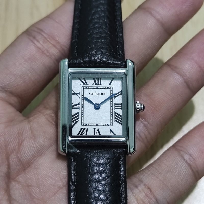 SANDA 9031 Sanda Tank Jam Tangan Wanita Simple Classy Elegan