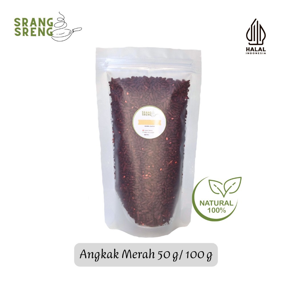 

Angkak Merah 50 g & 100 g / Red Yeast Rice / Hong Qu Mi Premium 100% Murni Tanpa Campuran