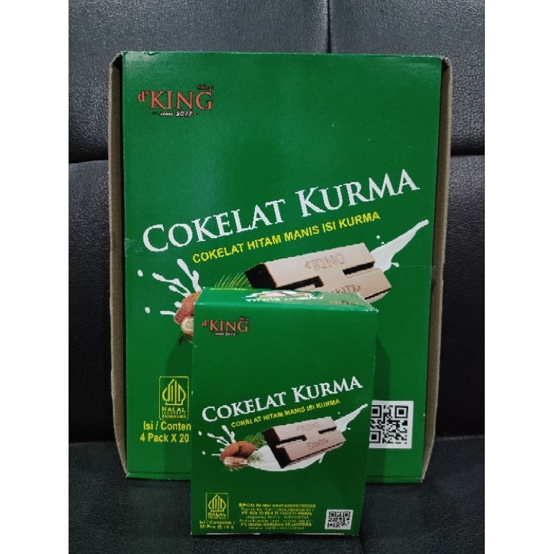 

1 Kotak (20 pcs) Coklat Kurma d'King
