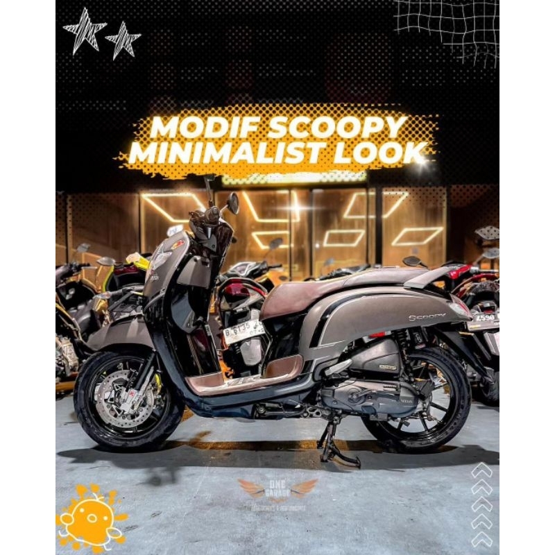 striping sticker lis decal standar ori honda scoopy stylish 2016 2017