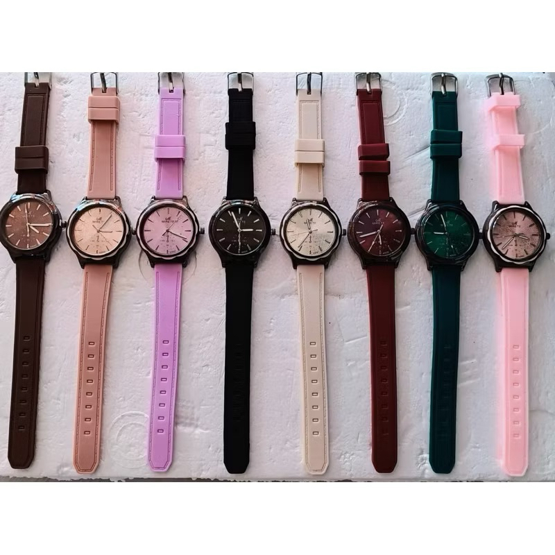 BEST SELLER Jam Tangan Fashion Wanita Rubber Mirate Original