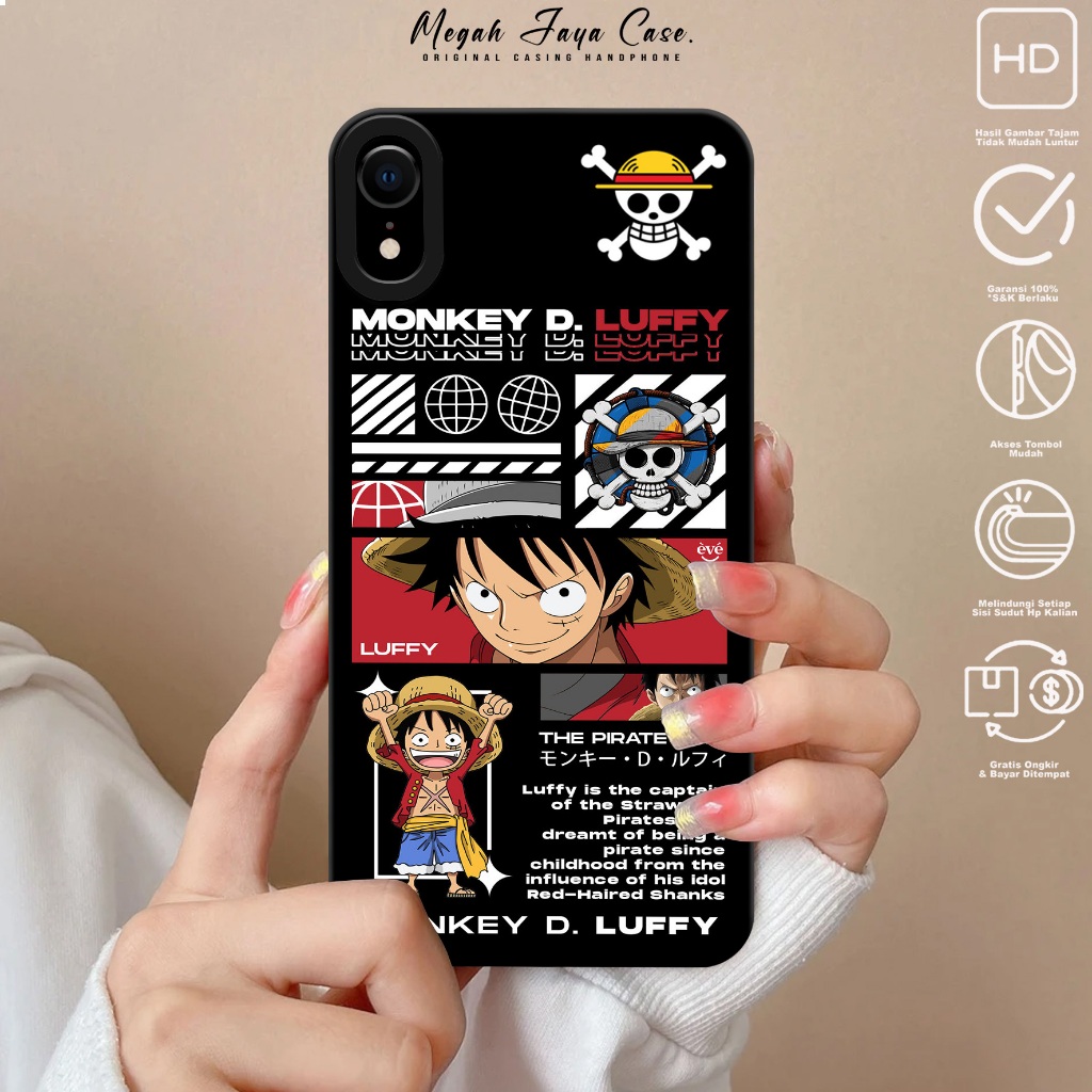 Case Iphone XR - Casing Hp Iphone XR Motif ONE PIECE - Silikon Hp Iphone XR - Cover Hp - Kesing Hp I