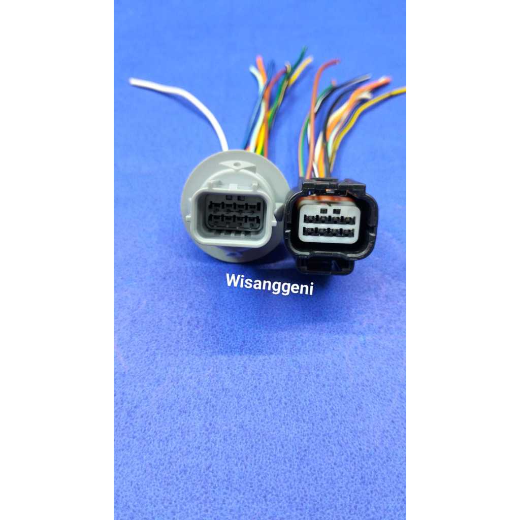 Soket kabel headlamp lampu depan pin 8 honda vario 150 125 vario 160 led pin 8 original waterproof