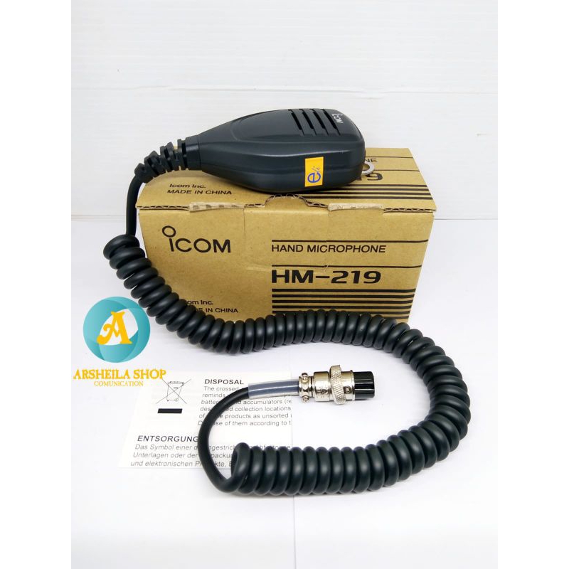 Extramic microphone radio rig icom ic 718 Hm 219 original