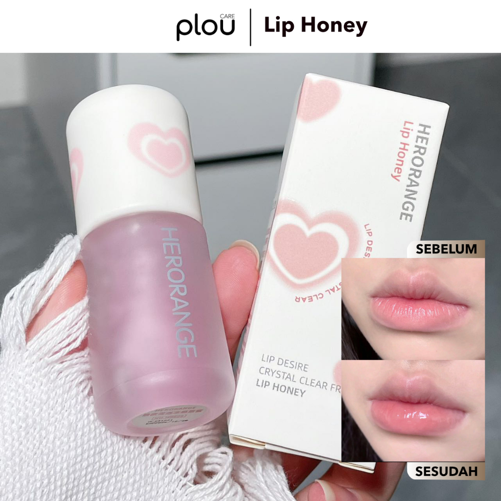 HERORANGE Lip Balm Honey Melembabkan Bibir Lipgloss Transparan