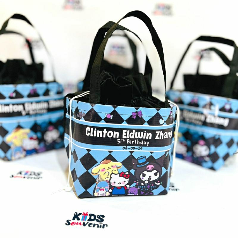 

Tas Souvenir Ulang Tahun Goodiebag Ultah Anak Serut Terbaru Motif Sanrio Cinnamoroll Kuromi