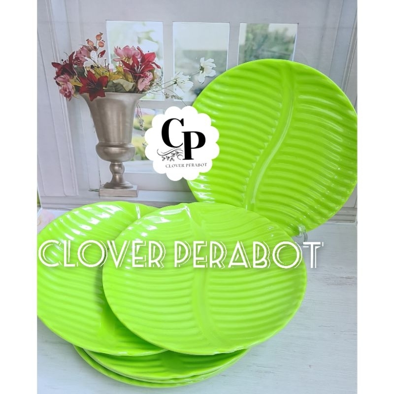 PAKET 1.LUSIN PIRING MAKAN MELAMIN ULIR TIMBUL UKURAN 9INCH SINGA SINGI