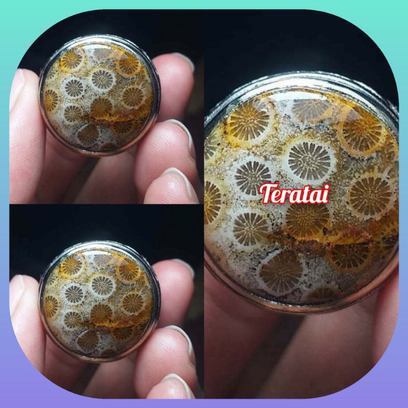 Cincin Batu Teratai Asli