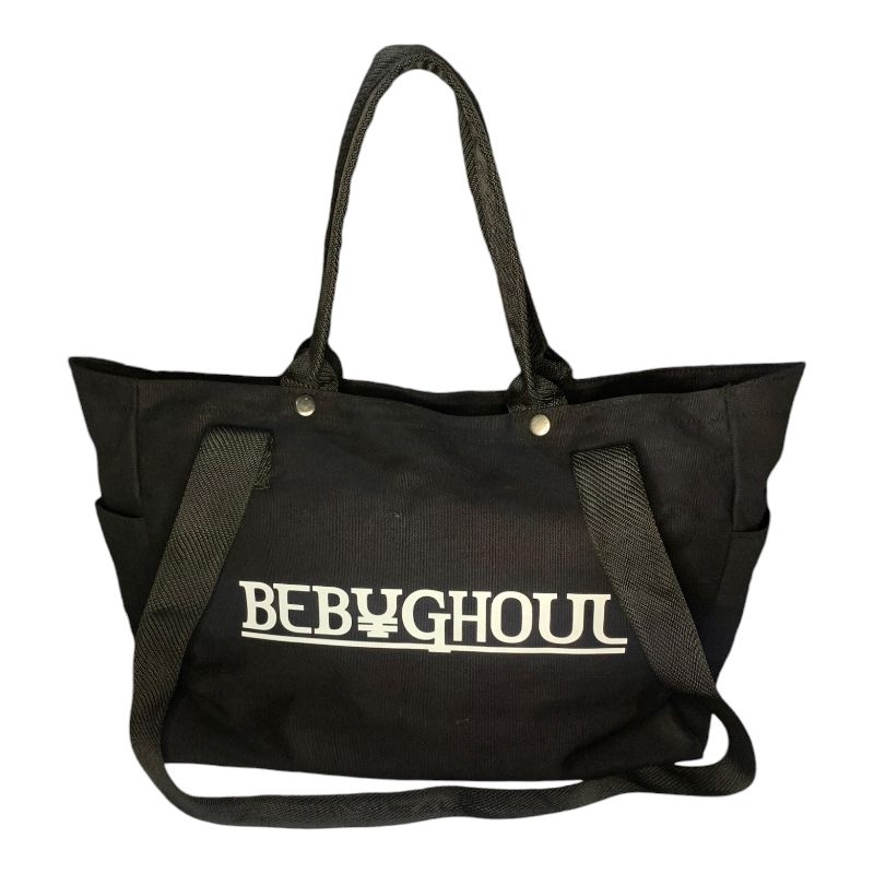 Totebag OFICIAL BEBYGHOUL Tas Laptop Kuliah Kerja Tote Bag Retsleting Kanvas