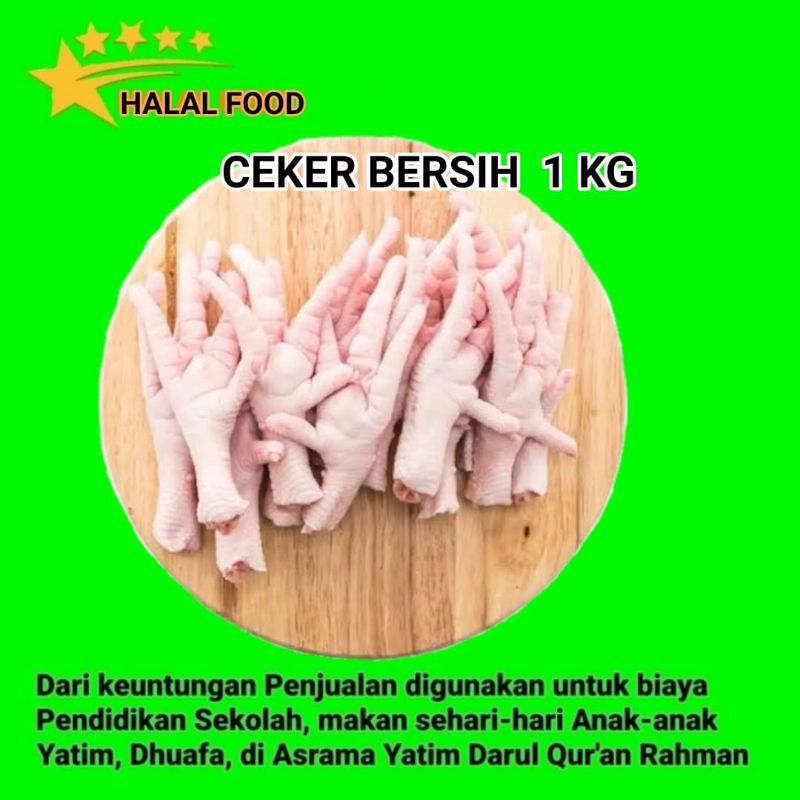 

Ceker Ayam Bersih 1 Kg / Chicken Feet 1 Kg