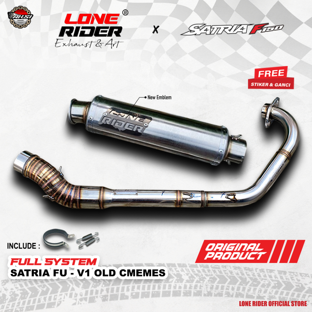 ORIGINAL LONE RIDER V1 Satria F150 - Knalpot Racing Lone Rider Satria FU