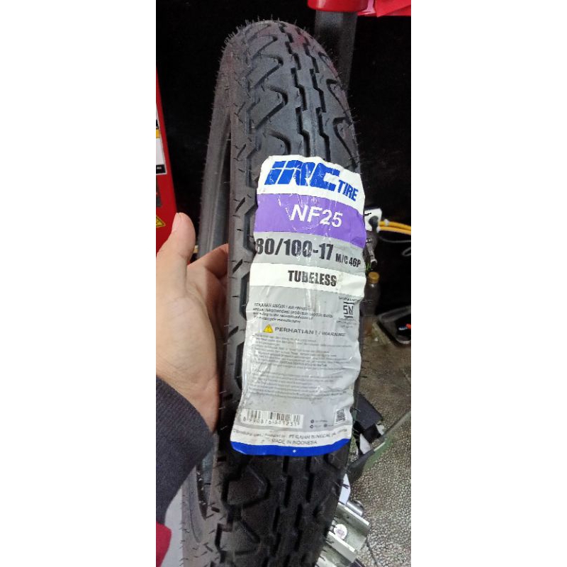 IRC 80/100-17 NF25 TUBLESS ban depan verza, cb, megapro