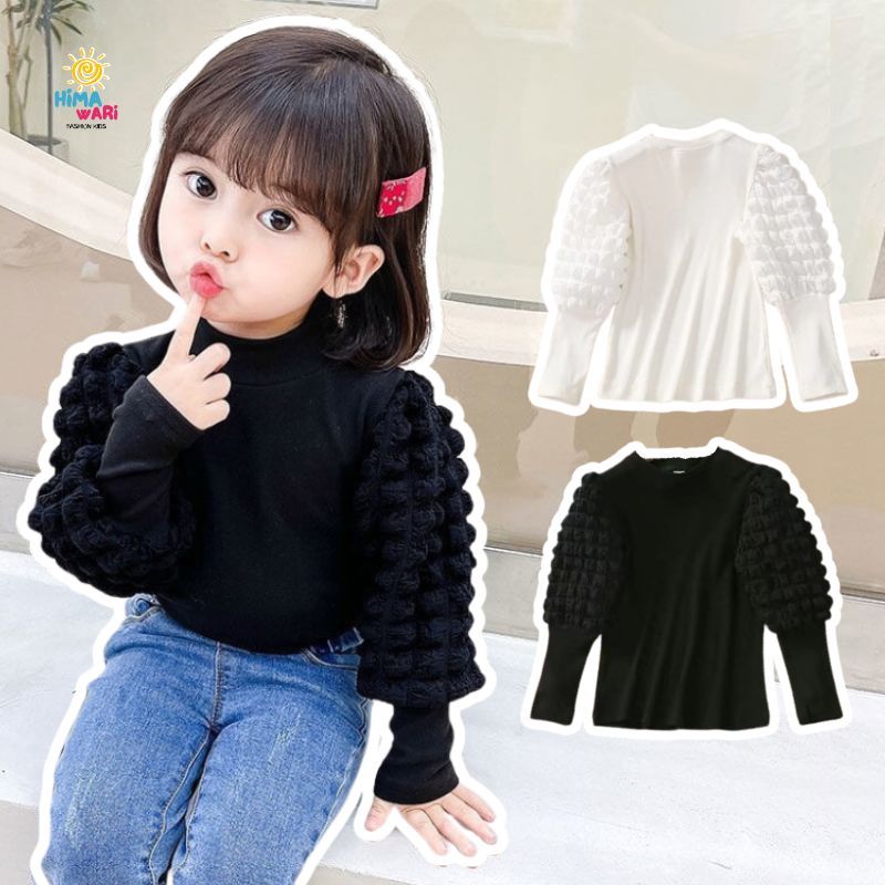 ATASAN ANAK PEREMPUAN JOSSIE OOTD BLOUSE LENGAN BALON PANJANG TRENDY PREMIUM